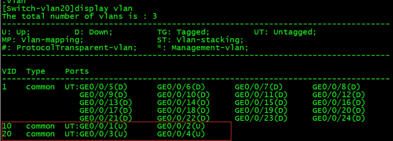 二、实验四~九:VLAN、hybrid、单臂路由、多层交换、GVRP 示意图 2